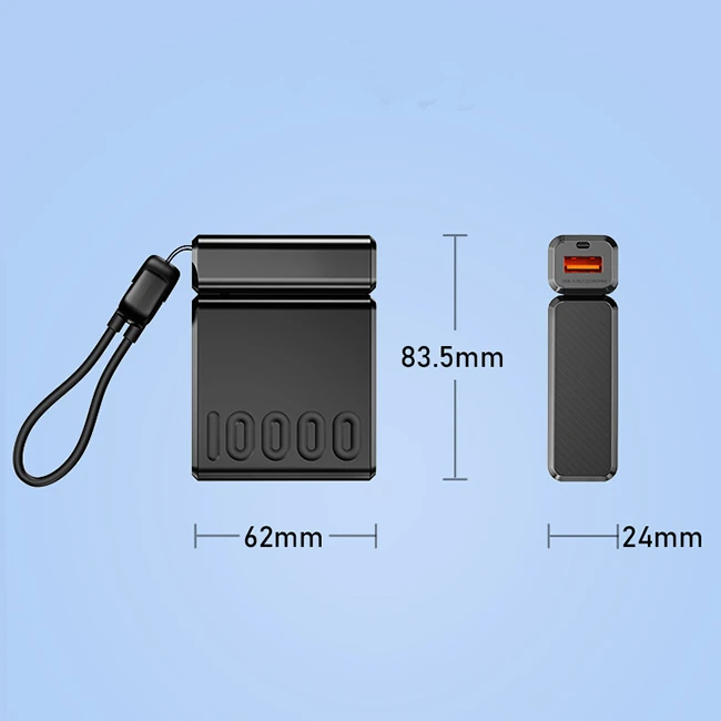 Power Bank With Retractable Cable factory